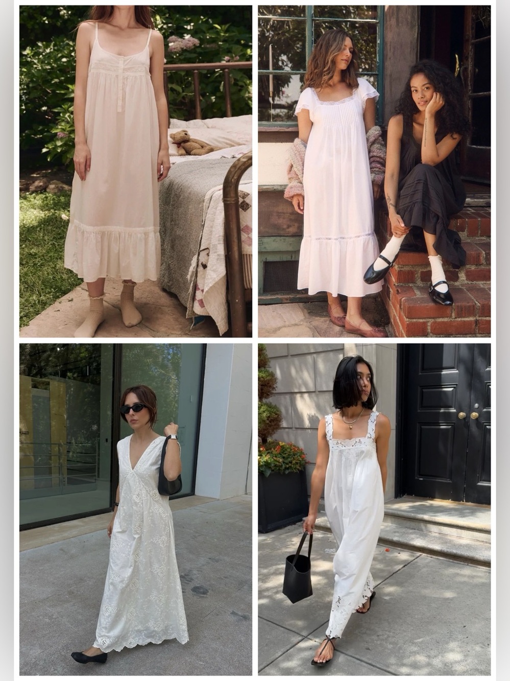 Dreamy 60s Vintage Maxi Nightdress | Empire Waist | Ethereal Romantic Flowy - Picture 13 of 13